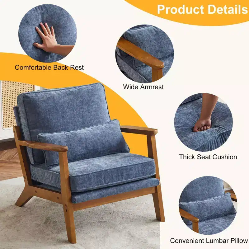 Poltrona singola imbottita
