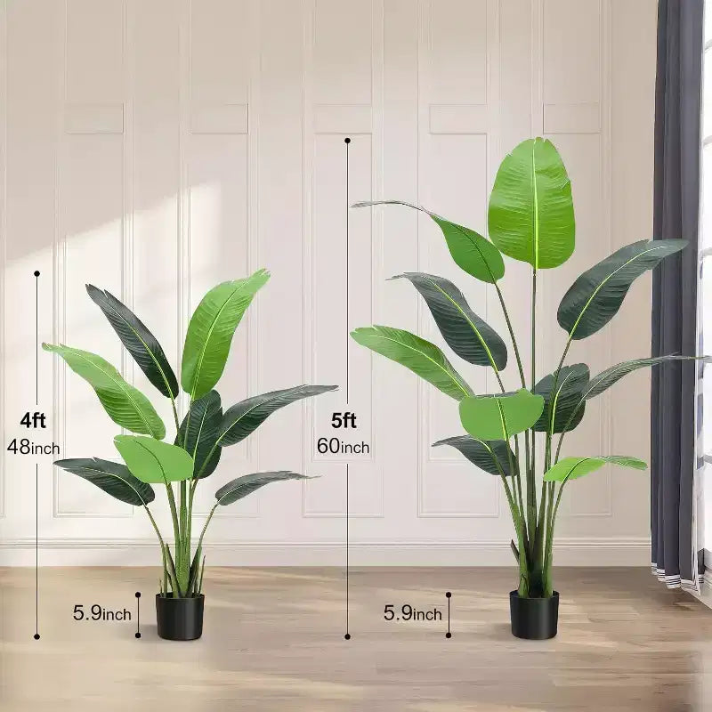 Pianta artificiale di Strelitzia da 120 cm