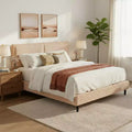 Christopher Knight Home Cassandra Modern Plush Upholstered Bed with Headboard