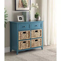 Royal Hampton Console Table With 6 Drawers, Blue