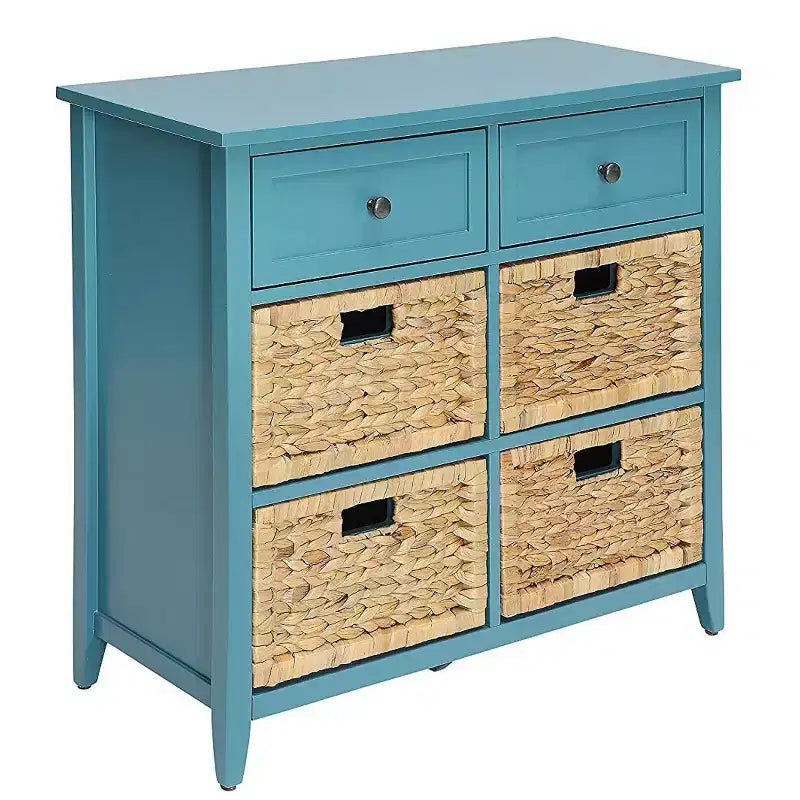 Consolle con 6 cassetti - Blu
